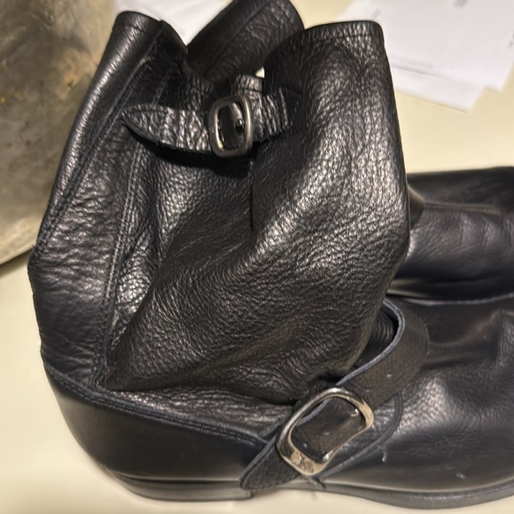 Veronica by Frye black moto style Sz 91/2 - Picture 3 of 7